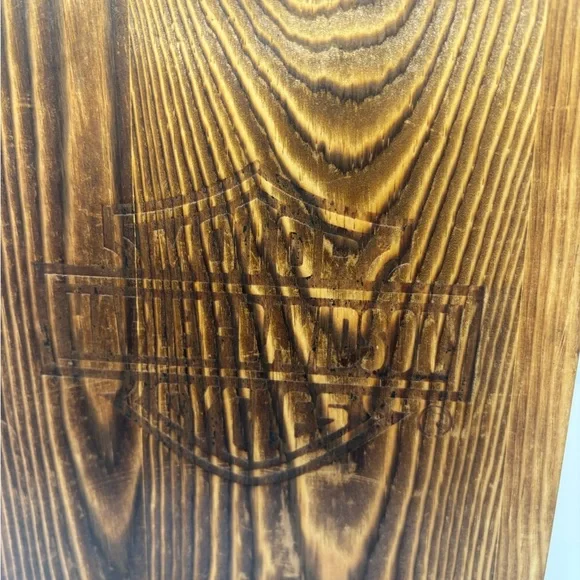 Harley-Davidson Glass Decanter in original Wooden Case - Picture 4 of 16